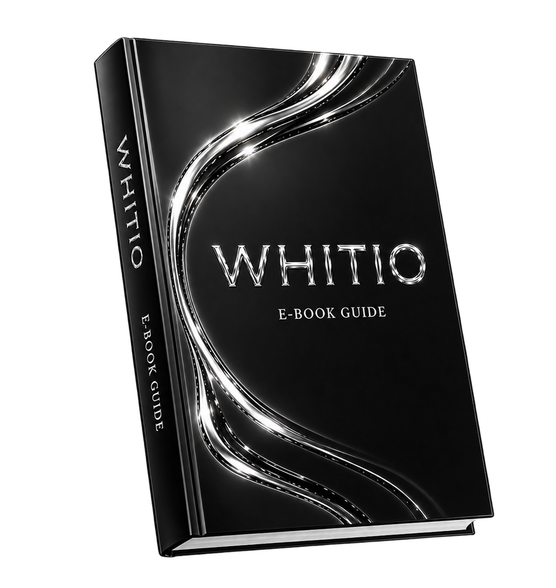 E-book WHITIO „Biały uśmiech bez gabinetu”: plan wybielania zębów w domu na 14 dni